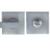 Frelan Hardware Square Bathroom Turn & Release (50Mm X 10Mm), Satin Chrome