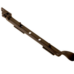 Frelan Hardware Heavy Casement Spoon End Window Stay (10"), Dark Bronze