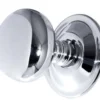 Mushroom Mortice Door Knob Polished Chrome