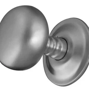 Mushroom Mortice Door Knob Satin Chrome