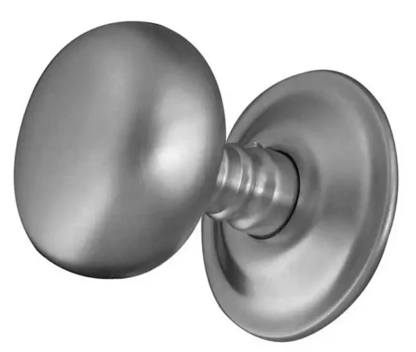 Mushroom Mortice Door Knob Satin Chrome