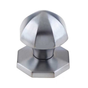 Frelan Hardware Octagonal Centre Door Knob (60Mm Diameter), Satin Chrome