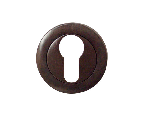 Frelan Hardware Euro Profile Escutcheons, Dark Bronze Finish