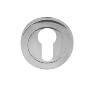 Frelan Hardware Euro Profile Escutcheon, Polished Chrome