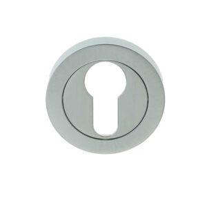 Frelan Hardware Euro Profile Escutcheon, Satin Chrome