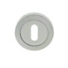 Frelan Hardware Standard Profile Escutcheon, Dual Finish Polished Chrome & Satin Chrome