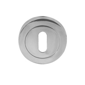 Frelan Hardware Standard Profile Escutcheon, Polished Chrome