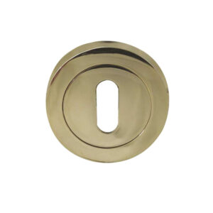 Frelan Hardware Standard Profile Escutcheon, Pvd Stainless Brass