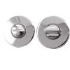 Round Bathroom Turn & Release (50mm x 7mm), Polished Chrome