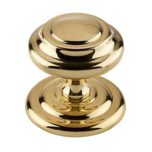 Frelan Hardware Sloane Centre Door Knob (102Mm Diameter), Polished Brass