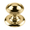 Frelan Hardware Centre Door Knob (66Mm Diameter), Polished Brass