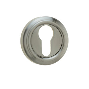 Frelan Hardware Parisian Euro Profile Escutcheon, Satin Nickel