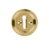 Frelan Hardware Parisian Standard Profile Escutcheon, Polished Brass