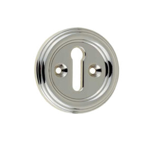 Frelan Hardware Parisian Standard Profile Escutcheon, Polished Nickel