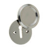 Frelan Hardware Parisian Covered Standard Profile Escutcheon, Polished Nickel