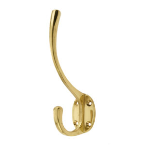 Frelan Hardware Hat & Coat Hook (142Mm X 64Mm), Polished Brass