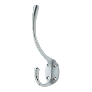 Frelan Hardware Hat & Coat Hook (142Mm X 64Mm), Satin Chrome