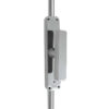 Frelan Hardware Locking Espagnolette Bolt With Square Handle, Polished Chrome