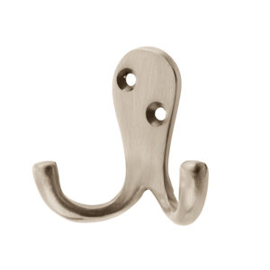 Frelan Hardware Double Robe Hook (53Mm X 27Mm), Satin Nickel