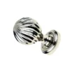 Clarisse Mortice Door Knob Polished Nickel