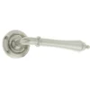 Camille Door Handle On Rose Satin Nickel