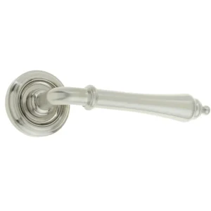 Camille Door Handle On Rose Satin Nickel