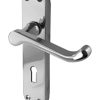 Abbey Polished Or Satin Chrome Door Handles