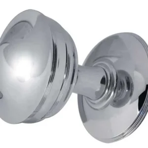 Crown Mortice Door Knob Polished Nickel