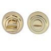 Bevelled Bathroom Turn & Release (48mm x 10mm), Polished Brass