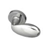 Frelan Hardware Paja Club Door Handles On Round Rose, Polished Chrome (Sold In Pairs)