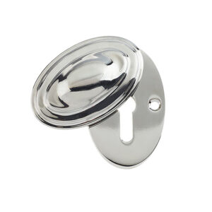 Frelan Hardware Standard Profile Covered Escutcheon (56Mm X 32Mm), Polished Nickel