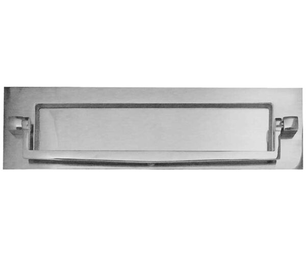 Frelan Hardware Letterplate With Postal Knocker (250Mm X 76Mm), Polished Chrome