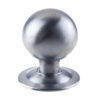 Frelan Hardware Centre Door Knob (75Mm Diameter), Satin Chrome