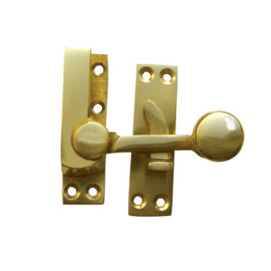 Frelan Hardware Quadrant Sash Window Fastener, Polished Brass