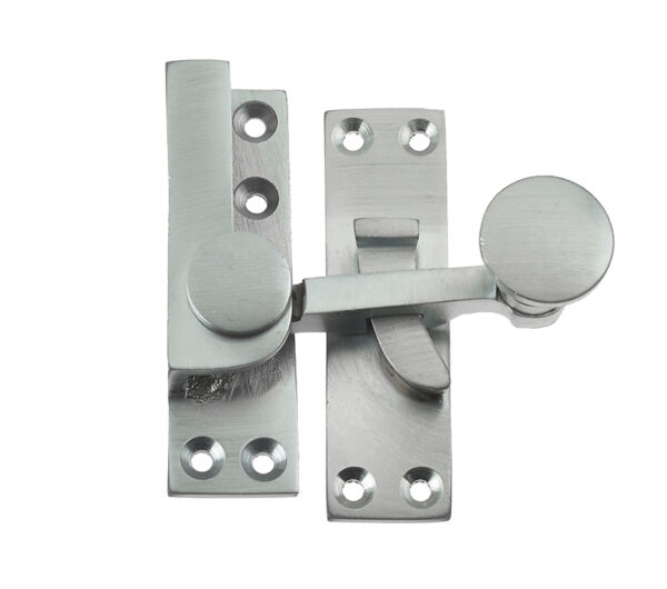 Frelan Hardware Quadrant Sash Window Fastener, Satin Chrome