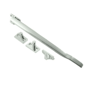 Frelan Hardware Non-Lockable Casement Window Stay (10"), Satin Chrome