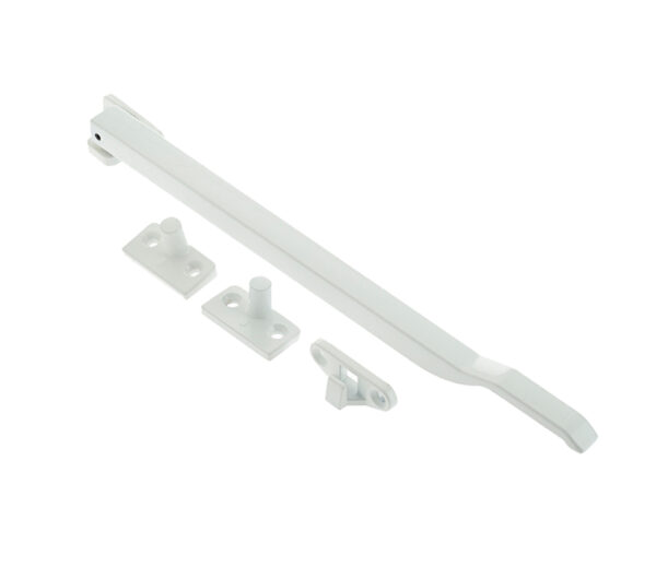 Frelan Hardware Non-Lockable Casement Window Stay (10"), White