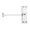 Frelan Hardware Surface Mounted Spring Arm Door Closer, White