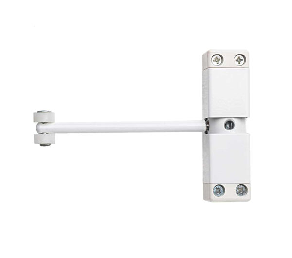 Frelan Hardware Surface Mounted Spring Arm Door Closer, White