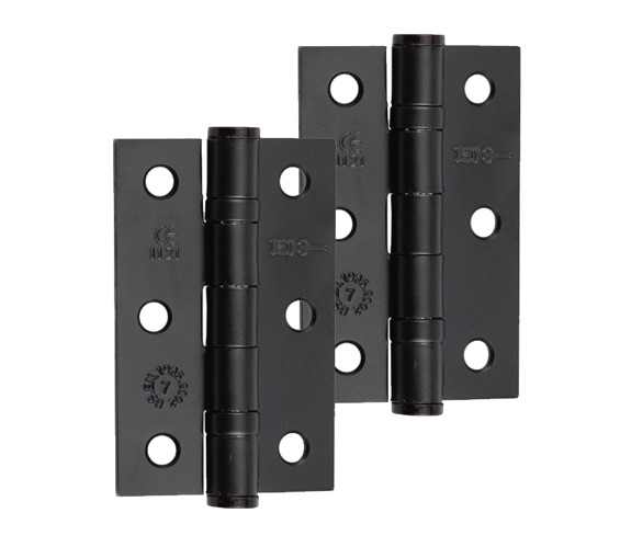 Frelan Hardware 3 Inch Ball Bearing Hinges, Black Finish - J8502BL