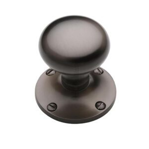 Heritage Brass Kensington Mortice Door Knobs, Matt Bronze (Sold In Pairs)