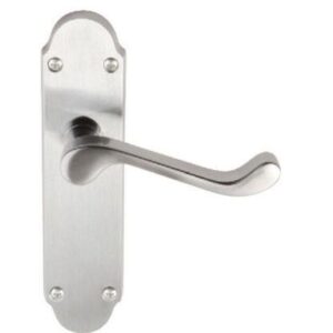 Lever On Back Plate Shaped Scroll - Lever Latch -168X40Mm