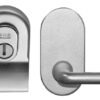 Eurospec Euro Security Cylinder Pull With Mini Lever, Polished Chrome Or Satin Chrome