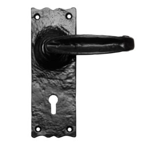 Ludlow Foundries Traditional V Levers, Black Antique Door Handles (Sold In Pairs)