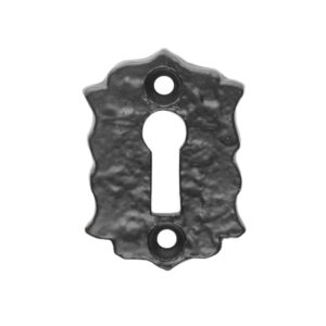 Ludlow Foundries Standard Profile Floral Escutcheon, Black Antique