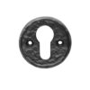 Ludlow Foundries Euro Profile Round Escutcheon, Black Antique