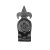 Ludlow Foundries Fleur De Lys Rim Cylinder Pull, Black Antique