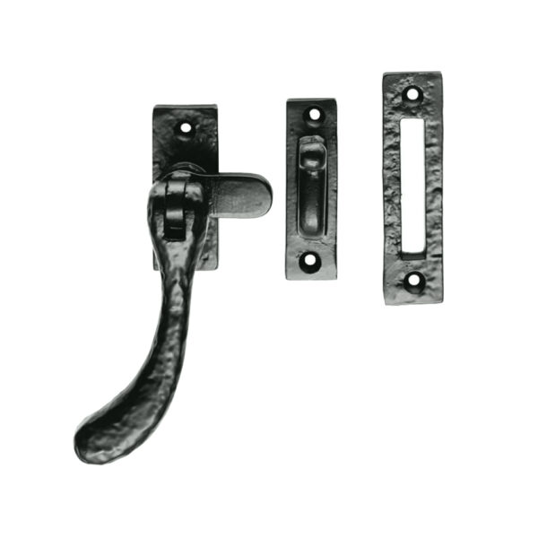 Ludlow Foundries Bulb End Reversible Casement Window Fastener, Black Antique