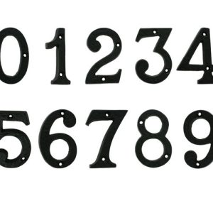 Door Numbers (0-9) - Black Antique Finish