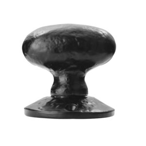 Ludlow Foundries Oval Shape Mortice Door Knob, Black Antique (Sold In Pairs)